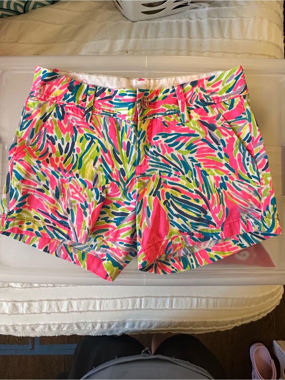 Lilly Pulitzer Callahan Shorts - “Palm Reader” Print - 100% cotton NWOT Size 0